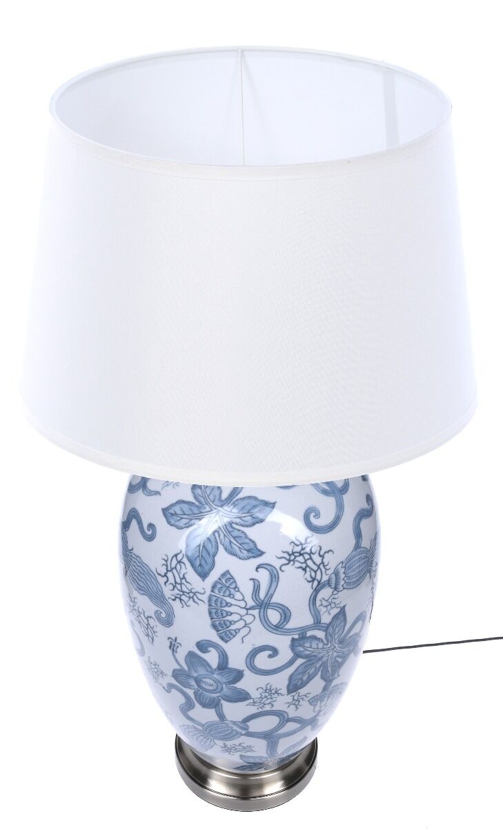 Lampa stołowa z abażurem Floris 23x23x54cm