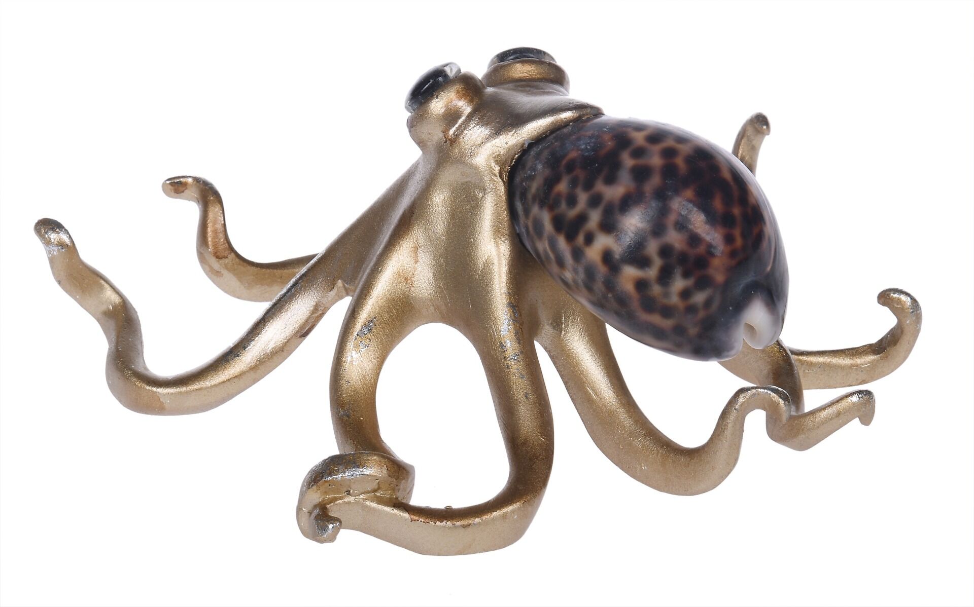 Złota figurka Octopus 17x15x7cm
