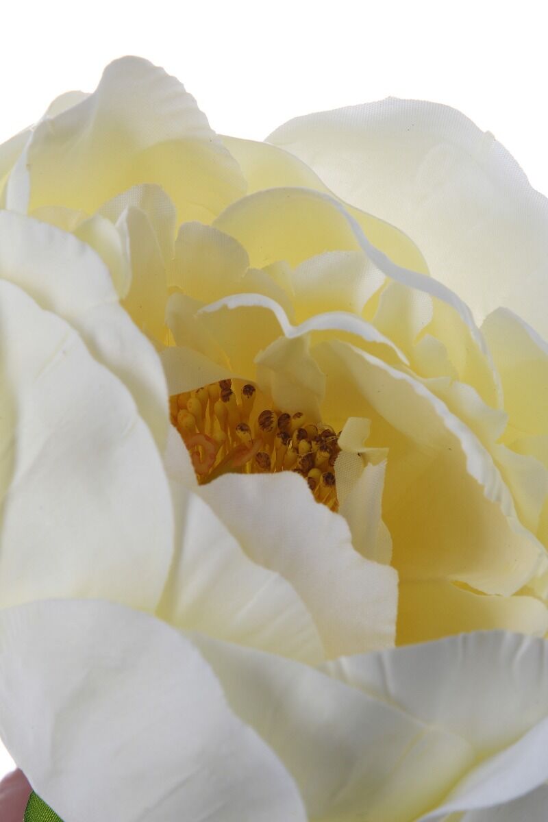 Kwiat sztuczny Peony Yellow 57cm