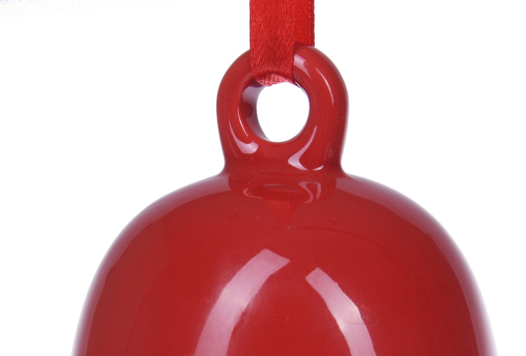 Czerwona bombka dzwoneczek 10 cm