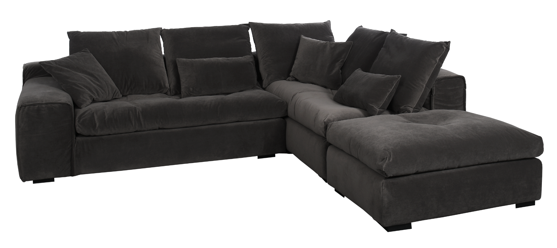 Sofa narożna Cobra z otomaną prawą 313x270x75 cm