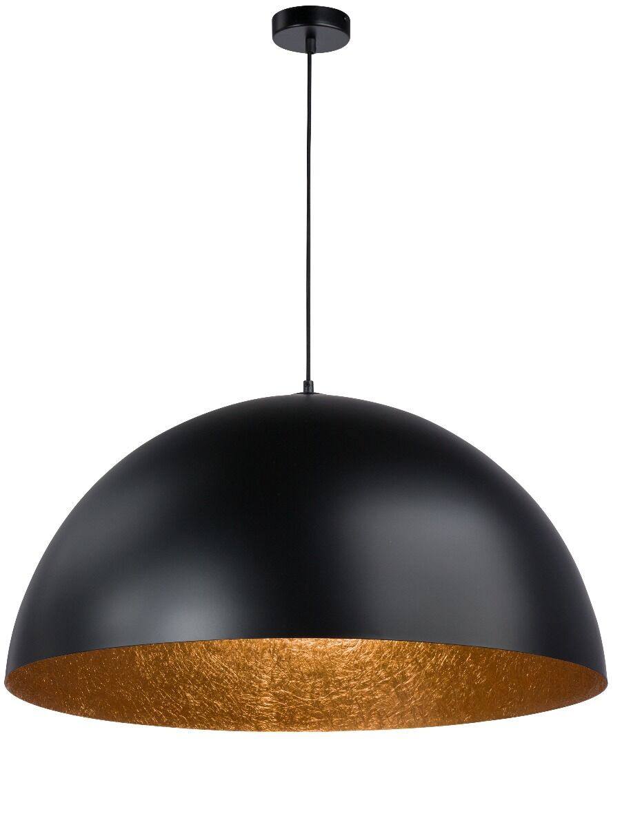 Lampa wisząca Sfera 90x90x125 cm czarny/ miedziany
