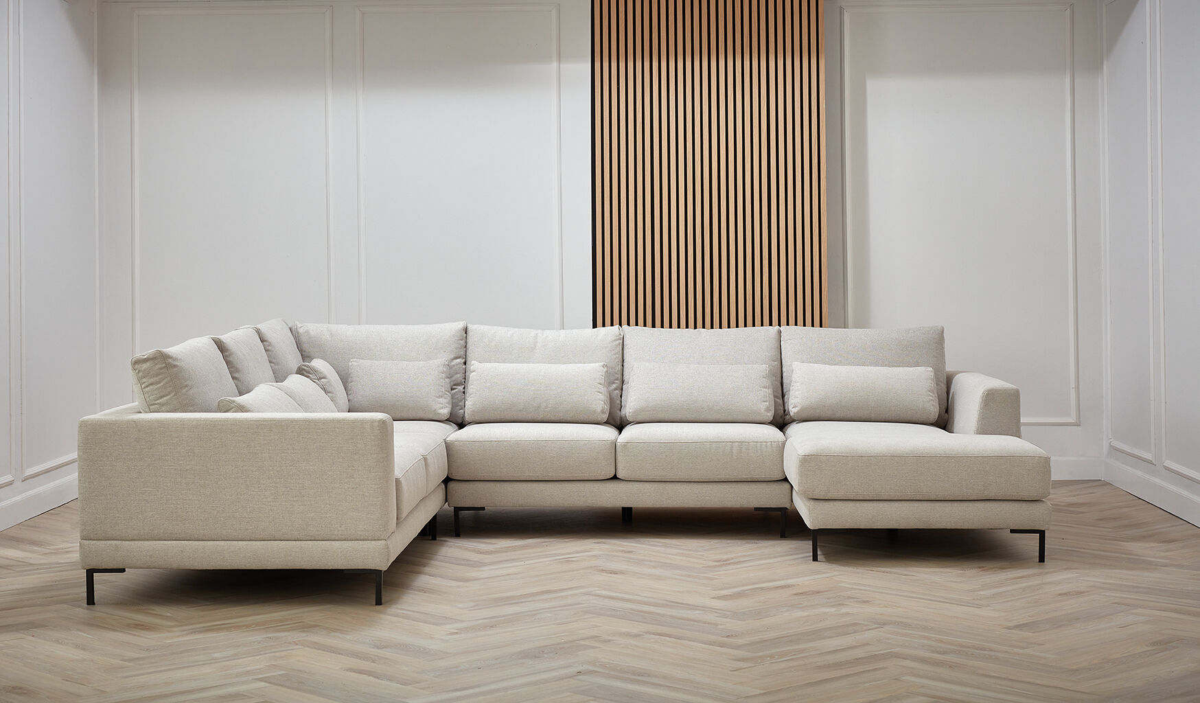 Sofa narożna z szezlongiem lewa Life Steel 386x272x172x80cm