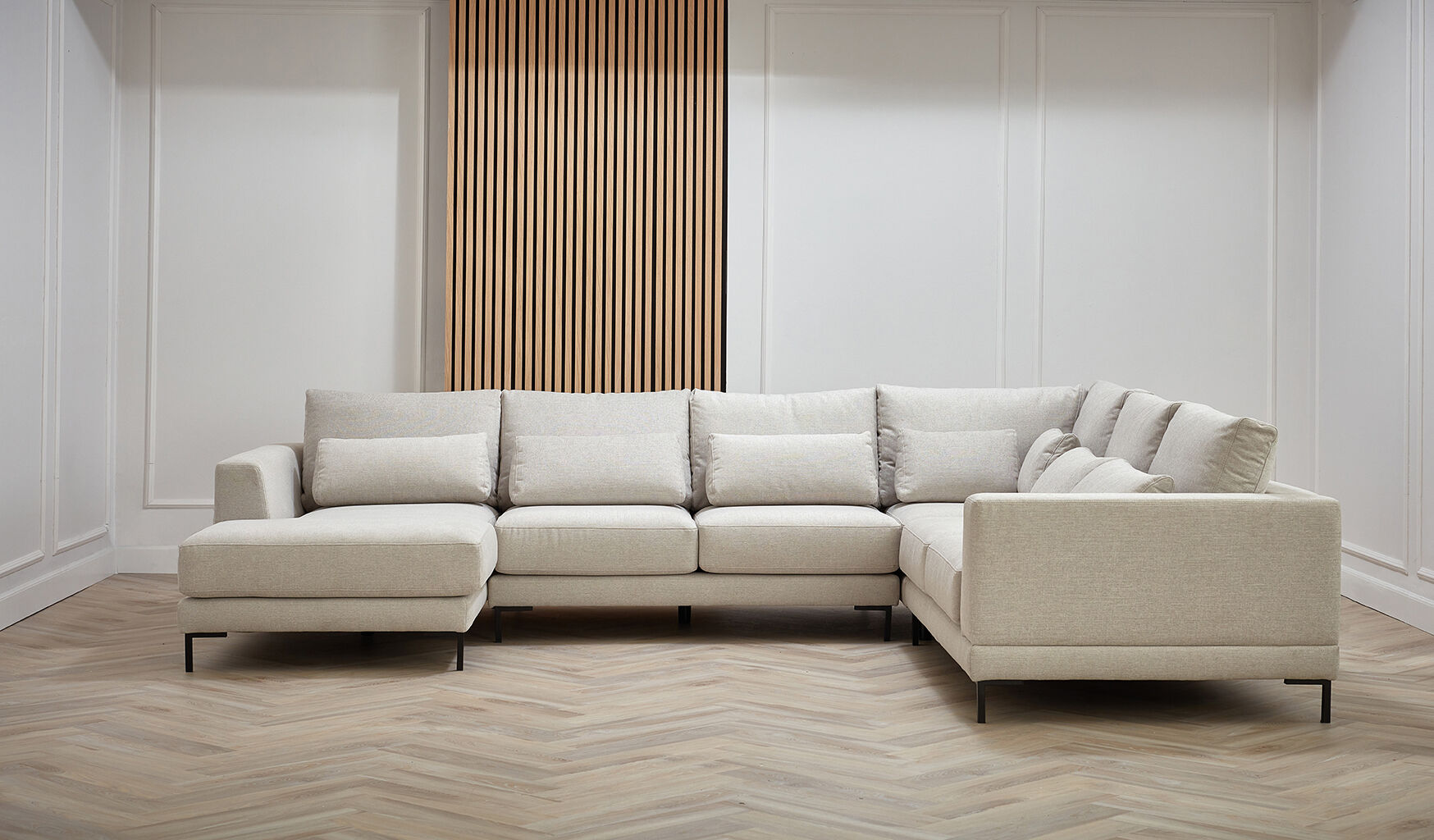 Sofa narożna z szezlongiem prawa Life Steel 378x272x172x80cm