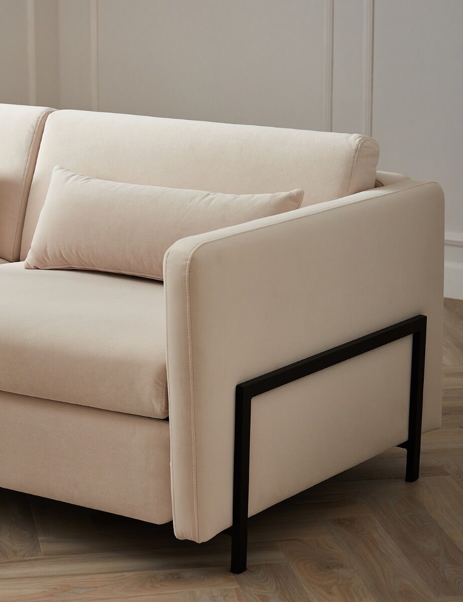 Sofa narożna lewa Soft 269x171x81cm z funkcją spania